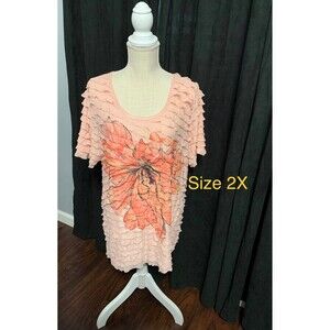 Jaclyn Smith Top  Size 2X